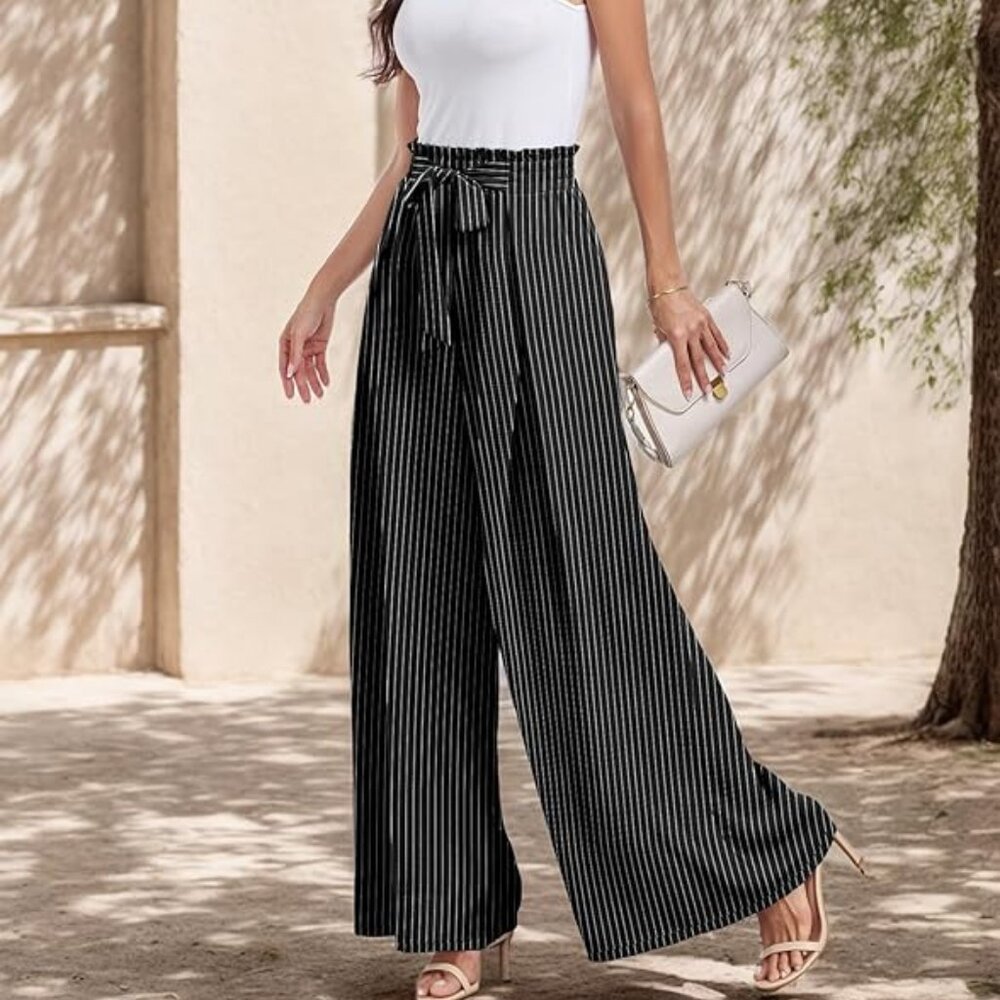 NWOT Lepunuo Wide Leg Pants for Women High Waisted Palazzo Pants